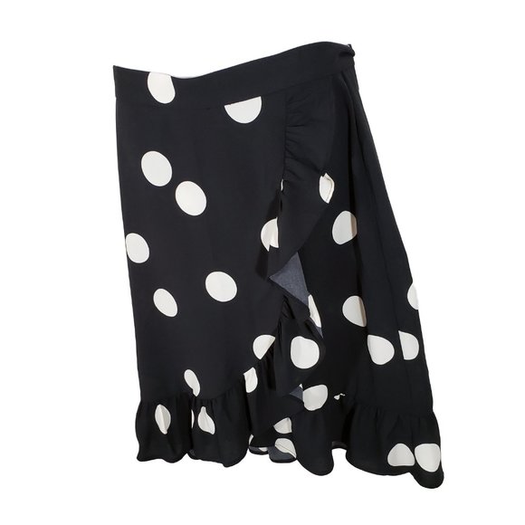 Modcloth Polka Dot Ruffle Pencil Skirt Women's Size 8 Precious! - Picture 5 of 12